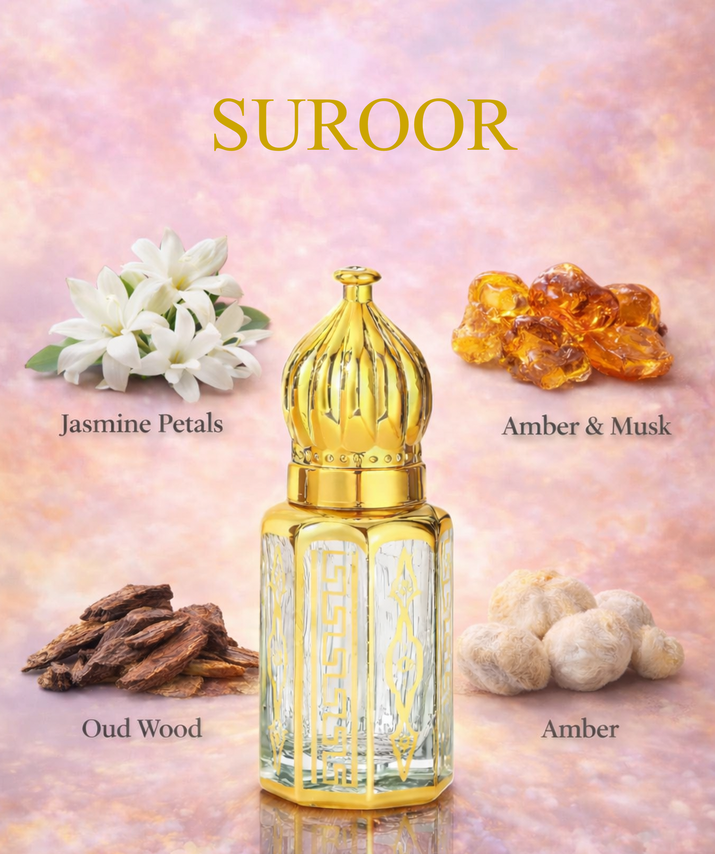 SUROOR (for Men & Women) | Pure Jasmine and Oud Premium Fragrance