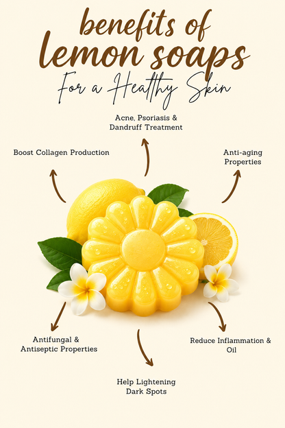 Lemon Soap for Skin Brightening | Vitamin C Natural Soap