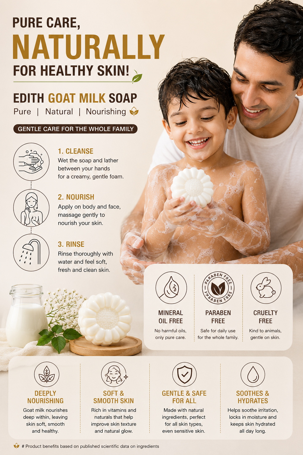 Goat Milk Soap for Dry & Sensitive Skin | Nourishing Natural Soap