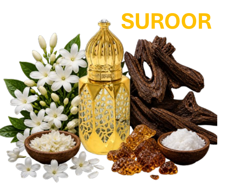 SUROOR (for Men & Women) | Pure Jasmine and Oud Premium Fragrance