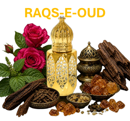 RAQS-E-OUDH (for Men & Women) | Pure Rose and Patchouli Premium Fragrance